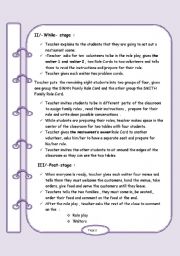 English Worksheet: AT THE RESTAURANT :The 2nd part of the procedure i prepared for the role-play