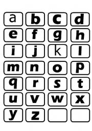 English worksheet: Alphabet