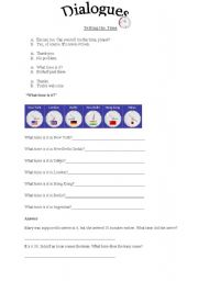 English Worksheet: Dialogues