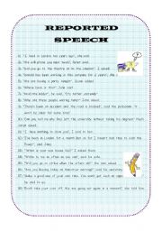 English Worksheet: Reported Speech