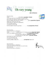 English worksheet: Song: Oh very young (Cat Stevens)