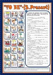 English Worksheet: VERB �TO BE� (SIMPLE PRESENT )- AFFIRMATIVE, NEGATIVE and INTERROGATIVE FORMS (+KEY) - FULLY EDITABLE