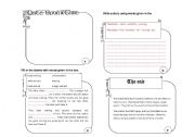 English worksheet: writing skills