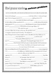 English Worksheet: Mixed Grammar