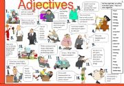 English Worksheet: Adjectives