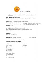 English Worksheet: Guided Writing (A nightmare)