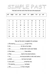 English Worksheet: Simple Past