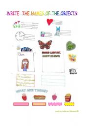 English worksheet: My little pupils worksheet made especially for eslprintables!!!