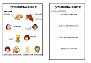 English Worksheet: physical description