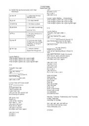 English worksheet: Fill in the gaps - I Got a Feeling - Black Eyed Peas