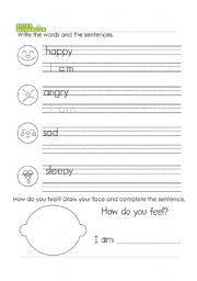 English Worksheet: Feeling