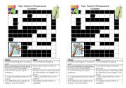 English Worksheet: Crossword Cooking processes