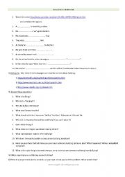 English Worksheet: Bullying