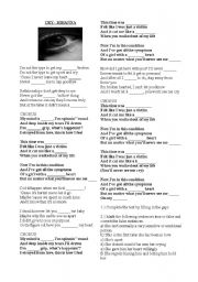 English worksheet: Cry - Rihanna