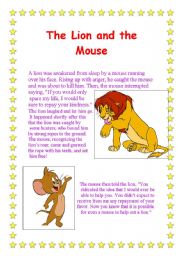 The lion and the mouse