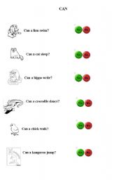 English Worksheet: Can ..?
