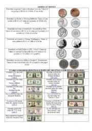 English Worksheet: American money