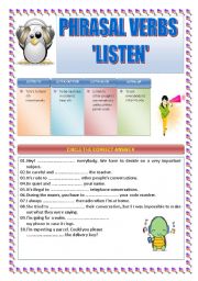 PHRASAL VERBS: LISTEN