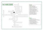 English Worksheet: FAMILY MEMBERS CROSSWORD