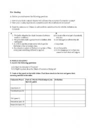 English worksheet: scene in malaysia