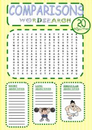 Comparisons wordsearch