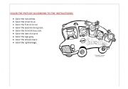English Worksheet: Color the picture 