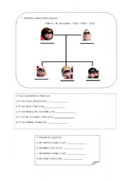 English worksheet: Family