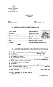 English Worksheet: present simple and clothes vocabulary
