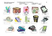 English Worksheet: Information Gap_Office Supplies/Equipment (1 of 2)