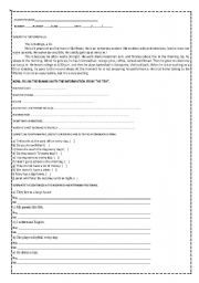 English Worksheet: SIMPLE PRESENT