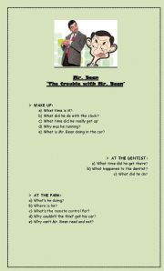 English Worksheet: Mr Bean Volume 2