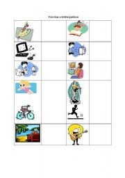 English Worksheet: Free Time Activities I