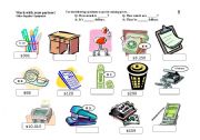 English Worksheet: Information Gap_Office Supplies/Equipment (2 of 2)