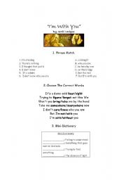 English Worksheet: Avril Lavigne: 