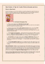 English Worksheet: Story writing manual