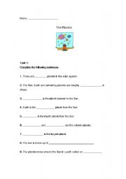 English Worksheet: Planet Earth