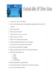 English Worksheet: Catch me if you can? 