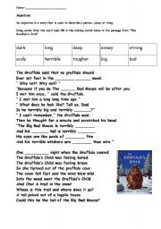 English Worksheet: Gruffalo English