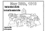 English Worksheet: May 25th, 1810 for the little ones 