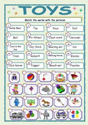 English Worksheet: TOYS