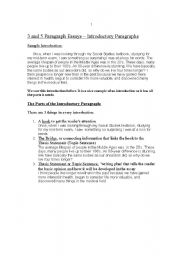 English Worksheet: paragraph