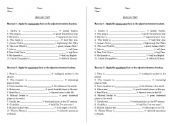 English Worksheet: Test comparative / superlative