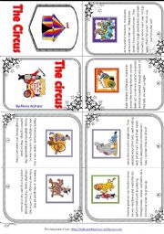 English Worksheet: My Circus mini book