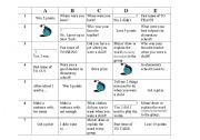 English Worksheet: Battle game