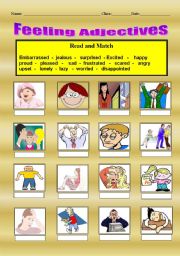 English Worksheet: Feeling Adjectives