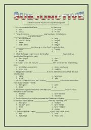 Subjunctive Multiple Choice