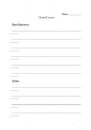 English worksheet: Homo Erectus Fact gathering Template