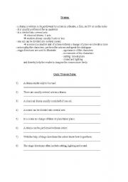 English worksheet: worksheet drama