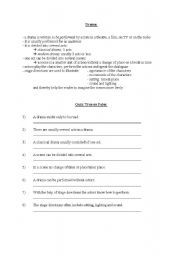 English Worksheet: worksheet drama