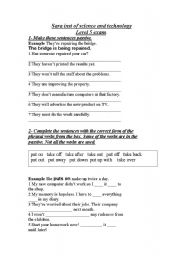 English worksheet: upper-intermediate exam